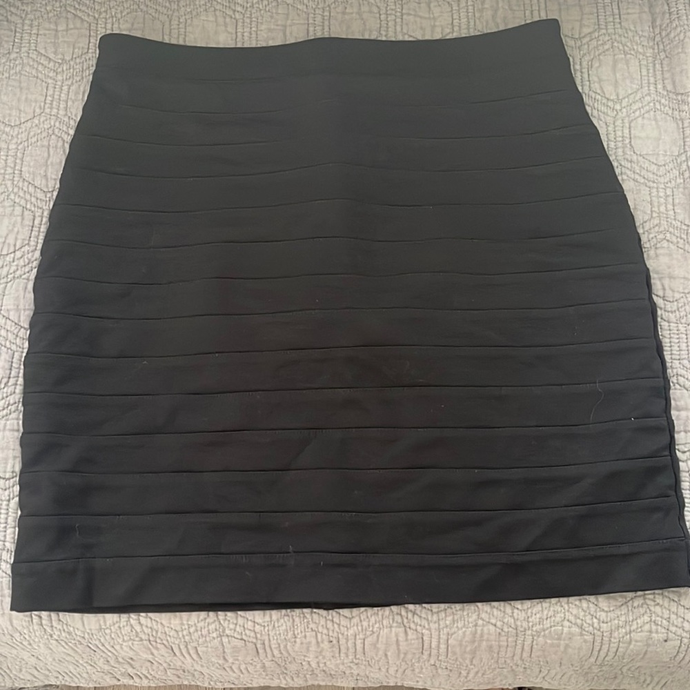 Black miniskirt